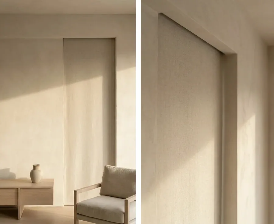 Concealed / Recessed Blinds fitted in a Cornwall Hill home